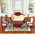 1:12 Dollhouse Miniature Round Table Tea Table Doll Home Coffee Table Furniture Decor Toy Micro Scene Construction Props.