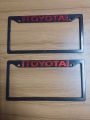 TOYOTA-Car Number Plate Frame, Car License plate- (2PC/SET). 