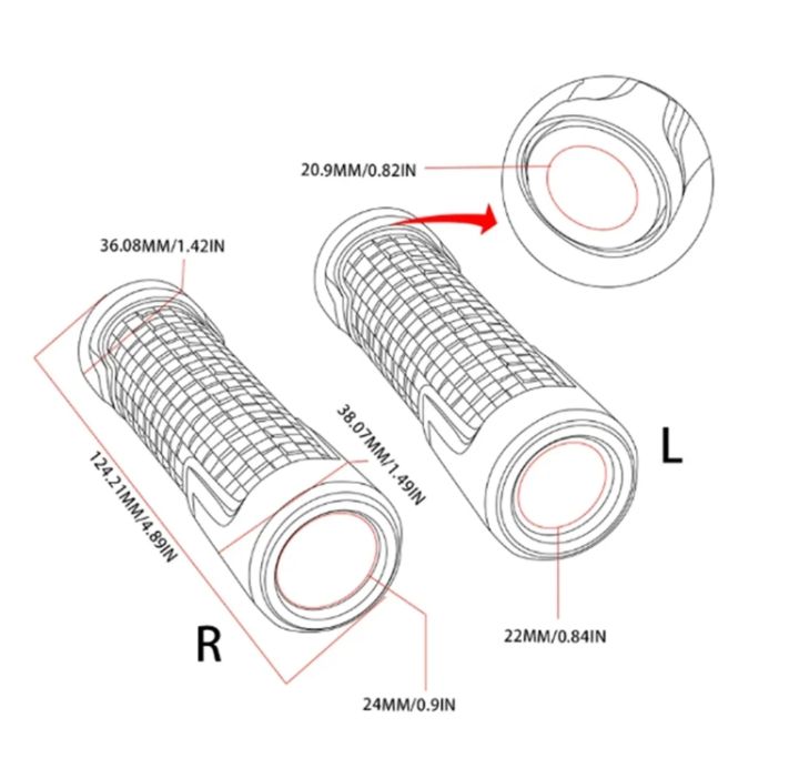Motorcycle%20Handlebar%20Grips%20For%20Royal%20Enfield%20Bullet/Meteor/Classic%20350%20500%20Interceptor%20650%20Continental%20GT%20535%20Himalayan%20411%20400%20-%20Image%202