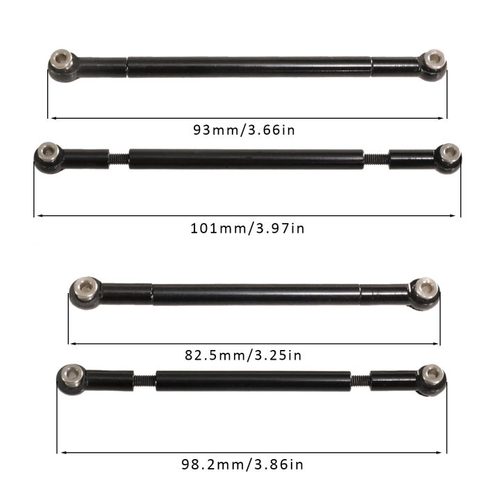 Metal Pull Rod Ball Head Link Rod Linkage For MN128 MN86S MN86 G500 1/12 RC Car Accessories Upgrade Partsde Parts