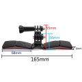Full Face Helmet Chin Mount Holder for Hero 11 10 9 8 7 DJI Insta360 Camera Strap Flodable Front Chin Mount Accessory.