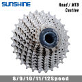 SUNSHINE Road Bike Cassette 8/9/10/11/12 Speed 23/25/28/32/34/36T k7 Cassette 8V 9V 10V 11V 12V for SHIMANO HG.