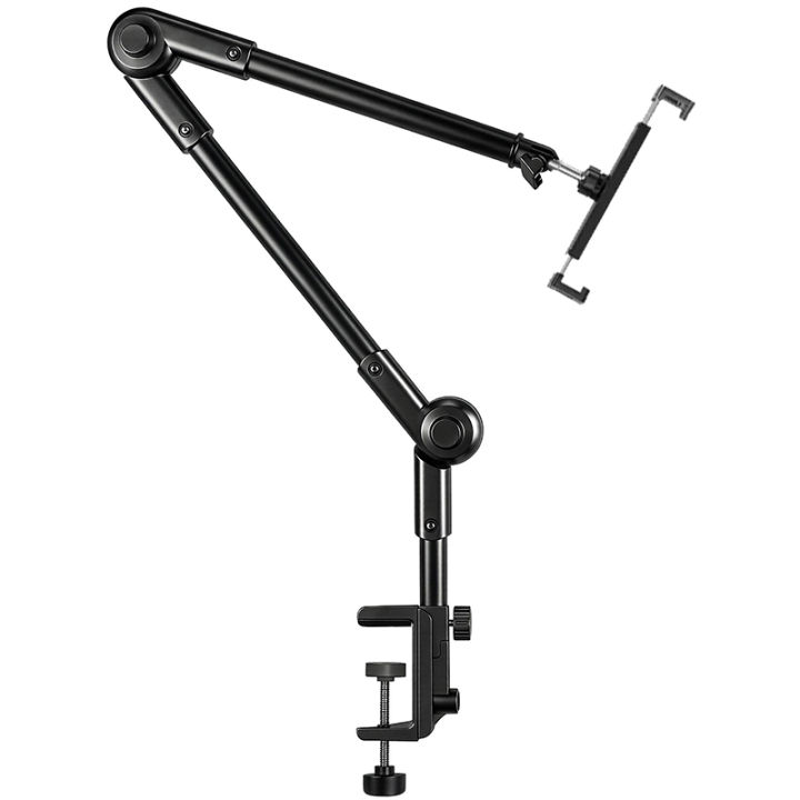 Xb08%20Metal%20Tablet%20Stand%20360%20%C2%B0%20%20%20Rotating%20Long%20Arm%2010kg%20Heavy-Duty%20Bedside%20Desktop%20Lazy%20Stand%20Compatible%20with%20iPad%204.6~%2012.9inch%20and%20Mobile%20Phones%20-%20Image%202