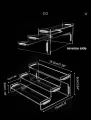 Acrylic Display Risers Perfume Stand Organizer Clear Acrylic Shelf Risers Display Stand. 