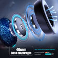 1200mAh Motorcycle Helmet Wireless Headset BT 5.0 Bluetooth Helmet Headset Voice Assistant Moto Earphone Motorbike Headphone.