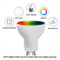 Zigbee GU10 LED Bulb Lamps Smart Light 7W RGBCW Dimmable Spotlight Works With Alexa Google Assistant Smartthings 110V 220V lightify. 