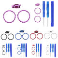 Accent Joystick Rings for Xbox One Elite Series 2 Replacement Accessories for Chrome Game Controller Thumbstick Accent Rings Kit. 