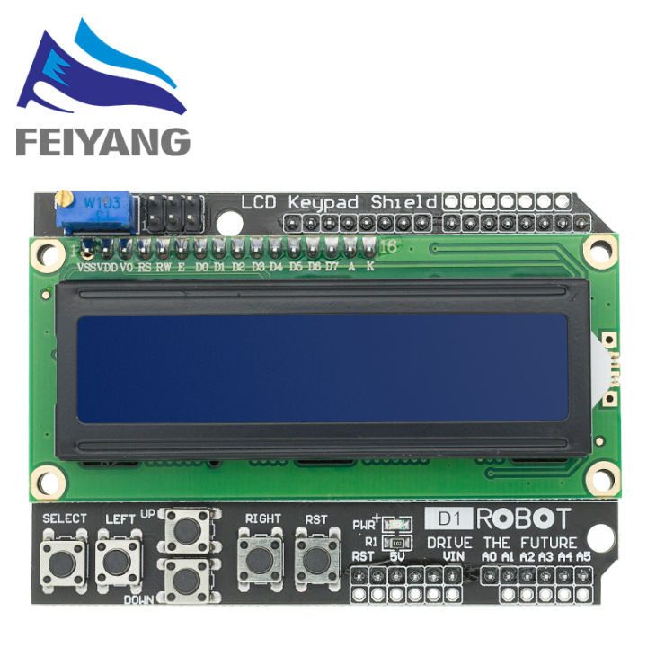 LCD Keypad Shield LCD1602 LCD 1602 Module Display blue screen For ...