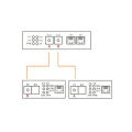 Gigabit Ethernet fiber switch 2 RJ45 UTP 2 SC fiber Optical Media Converter 2SC 2RJ45 Ethernet 10/100/1000M PCB. 