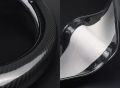 Carbon Fiber With Artificial Leather Universal Car Steering Wheel Cover. 