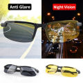 Night Vision Glasses Men Anti-Glare Driving Half Frame Sunglasses for Driver Outdoor Sport Goggles Women Day and Night Eyewear.