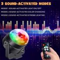 LED Stage Disco Light Rotating DJ Ball Strobe Remote Sound Control Magic Dance Car RGB Christmas  Party Club Laser Show Lamp. 