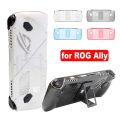 【Sleek】 For ROG Ally Transparent Protective Case Shockproof Back Cover With Bracket Handheld Console Full Coverage Game Accessory.