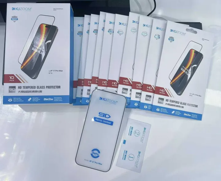 iPhone%2017%20Pro%20Max%20/16%20Pro%20Max%20/%2015%20Pro%20Max%20/14%20Pro%20Max/%2013%20Pro%20Max/12%20pro%20max/17%20Pro/16%20Pro/15%20Pro/14%20Pro/13/14%20%20KUZOOM%203D%20Curved%20Full%20HD%20Clear%20Tempered%20Glass%20Screen%20Protector%20Film%20For%20Apple%20iPhone%20Screen%20Protector%20-%20Image%204
