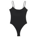 HXAO Fashion 2024 Woman One pieces Bodysuit Women Top White Black Bodysuit Slip Short Tight Jumpsuit Woman Backless Top. 