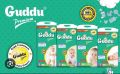 Guddu Premium Small Size Baby Diaper ( 48 Pcs) With Big Elastic Waistband. 