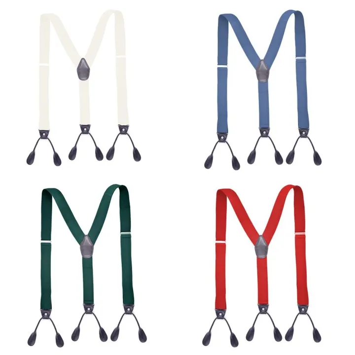 Men%20Women%20Adult%20Vintage%20Suspenders%20Leather%20Trimmed%20Button%20End%20Y%20Back%20Adjustable%20Elastic%20Trouser%20Braces%20Straps%20Belt%20-%20Image%204