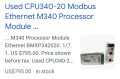 CPU340-20 Modbus Ethernet M340 Processor Module Ethernet BMXP342020. 