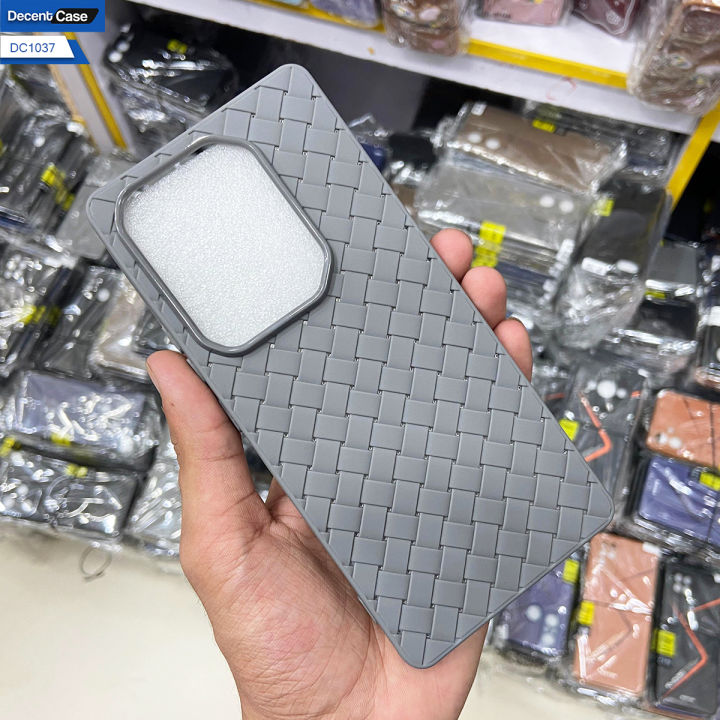 Infinix Smart 10 HD Cover - Gray - New Premium Woven Texture Silicone ...