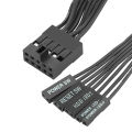 RGEEK Motherboard External Power Switch HDD LED Restart Button Extension Power Cable for PC Case Chassis PCI Baffle. 