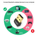 EDUP B3519S Bluetooth 5.0 Adapter Mini Portable Wide Coverage Supports Multiple Devices 20m Range Low Energy High Speed Transfer. 