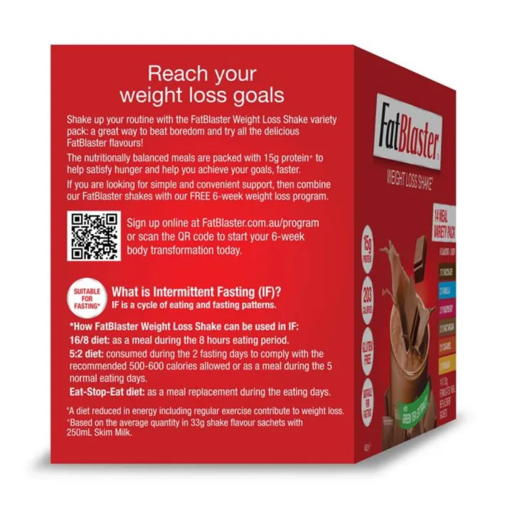 Fatblaster%20Weight%20Loss%20Shake%20Variety%20Pack%2014%20x%2033g%20-%20Image%202