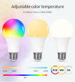 AC 220V 110V Tuya Smart Bluetooth LED Light Bulb E27 9W RGB Lamp APP Control Dimmable Lampada Timer Function Color Changeable. 