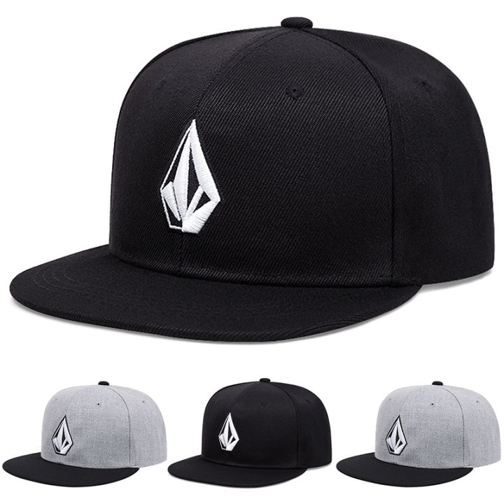 2025 Simple New Flat brimmed Hat with Diamond Embroidery Street Pop Hip Hop Hat Daily Leisure Sunshade Hat Baseball Hat Unisex