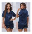 Silk night suit for women nightwear sleepwear. 