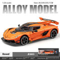 Simulation 1:24 Jesko Car Model Alloy Car Model Sports Car Children's Toy Car Collection Ornaments Boy Birthday .