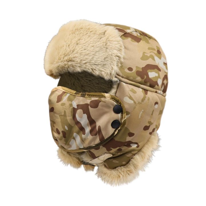 Unisex%20Winter%20Outdoor%20Plush%20Warm%20Lei%20Feng%20Hat%20With%20Earflaps%20Windproof%20Mask%20%20Pilot%20Motorcycle%20Cycling%20Cap%20For%20Men%20Women%20-%20Image%204