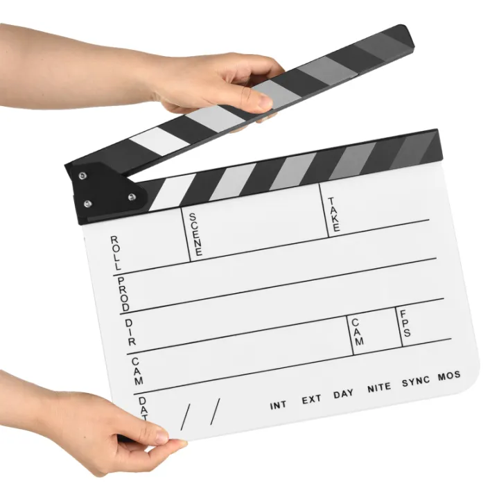 Acrylic%20Clapperboard%20Film%20Clapboard%20Movie%20Director's%20Slate%20Cut%20Action%20Scene%20Clapper%20Board%20Film%20Slate%20Dry%20Erase%20Clapperboard%20-%20Image%207