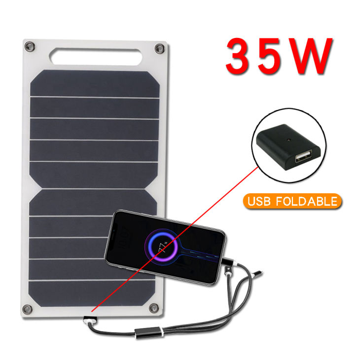 Wholesale Solar Panel 5V USB Waterproof Outdoor Hiking Camping Portable Battery Mobile Phone Charging Bank Charging Panel
