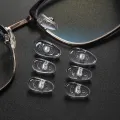 DIY Air Chamber Clear Oval Eyeglass Nose Bracket Silicone Nose Pads Eyewear Bracket Anti-drop Sunglasses Glasses Accessories. 