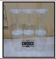 Premium Plastic Masala Storage Jar Set 1000ml, 6 Pcs for Fresh and Organized Spices. 