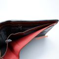 Bomshisky men's big wallet # LB-010A (oblique). 