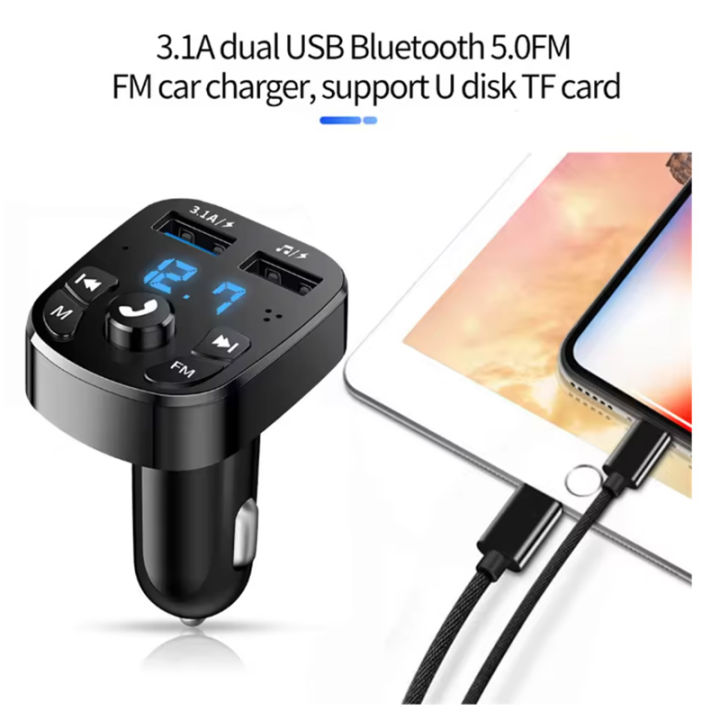 Car%20MP3%20Player%20Dual%20USB%20Fast%20Charging%20Charger%20FM%20Receiver%20Bluetooth%20Compatible%205.0%20Transmitter%20U-Disk%20Flash%20Drive%20Plug%20Car%20Kit%20-%20Image%205