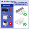 A4 Printing Paper roll Thermal Printer Paper 8.5 X 11 Inch Us Letter Paper Size for M08f M832 Portable Printer. 