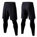 Men Sports Suit male Quick drying Sportswear Compression Shorts Fitness Training kit Thermal Pants leggings Fotball Quick Dry.