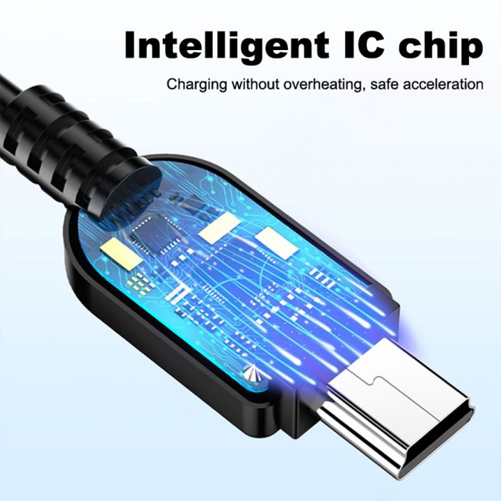 Fast%20Charging%20Mini%20USB%20Cable%205Pin%20Male%20to%20Mini%20B%20Data%20Sync%20Cord%20for%20MP3%20Player%20%20Nuvi%20%20Dash%20Cam%20Hard%20Drive%20Controller%20-%20Image%204