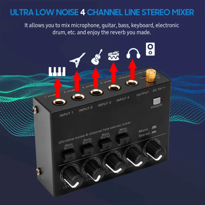 Ultra%20Low%20Noise%204%20Channel%20Line%20Stereo%20Mixer%204%20Input%201%20Output%20DC%205V%20Mini%20Audio%20Mixer%20Microphone%20Guitar%20Bass%20Keyboard%20Mixers%20-%20Image%205