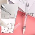 Dual-Ended Rhinestone Picker Pen With Tweezer Set Point Drill Wax Pencil Sticking Picking Dotting Jewelry Tools Decoration Kit. 