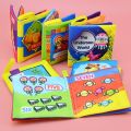 Soft Book .Nontoxic Fabric Baby Cloth Books Early Education Toys Activity Crinkle Cloth Book for Toddler. Pack of 6.