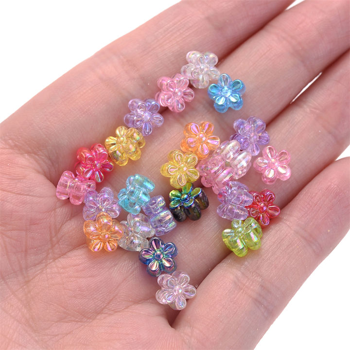 100pcs%204x7mm%20Acrylic%20Flower%20Beads%20Tiny%20AB%20Color%20Mix%20Shiny%20Loose%20Spacer%20Beads%20For%20Jewelry%20Making%20Diy%20Bracelet%20Necklace%20Keychain%20-%20Image%205