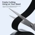 5M Cable Manager Data Cable Storage Artifact Velcro Reusable Cable Tie Nylon Free Cut Desk Wire Organizer Cable Binding Tape. 