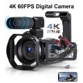 4K Digital Camera 48MP 60FPS Auto Focus 16X Zoom Camcorder New Recording Video Camera Handheld High Definition DV Camera. 