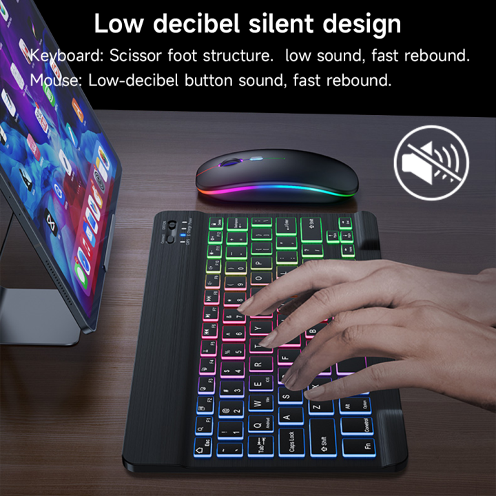 Backlit%20Backlight%20Bluetooth%20Keyboard%20And%20Mouse%20For%20Ipad%20Wireless%20Teclado%20For%20iOS%20Android%20Windows%20Rechargeable%2010%20Inches%20Devices%20-%20Image%207