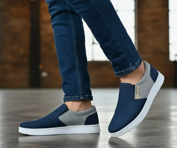 Sneakers%20check%20print%20slip%20on%20blue,black%20%20fashionable%20shoes%20medium%20cut%20design%20with%20rubber%20material%20sool%20-%20Image%203
