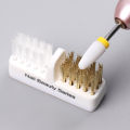 1pc Electric Nail Grinding Head Cleaning Brush Portable Manicure Drills Bits Cleanser Dual Copper Wire Brush Clean Tool Supplies. 