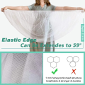 Mosquito Net For Stroller Portable Mini Crib Bug Net Washable Fine Mesh Cover with Elastic Edge for Stroller Bassinet.
